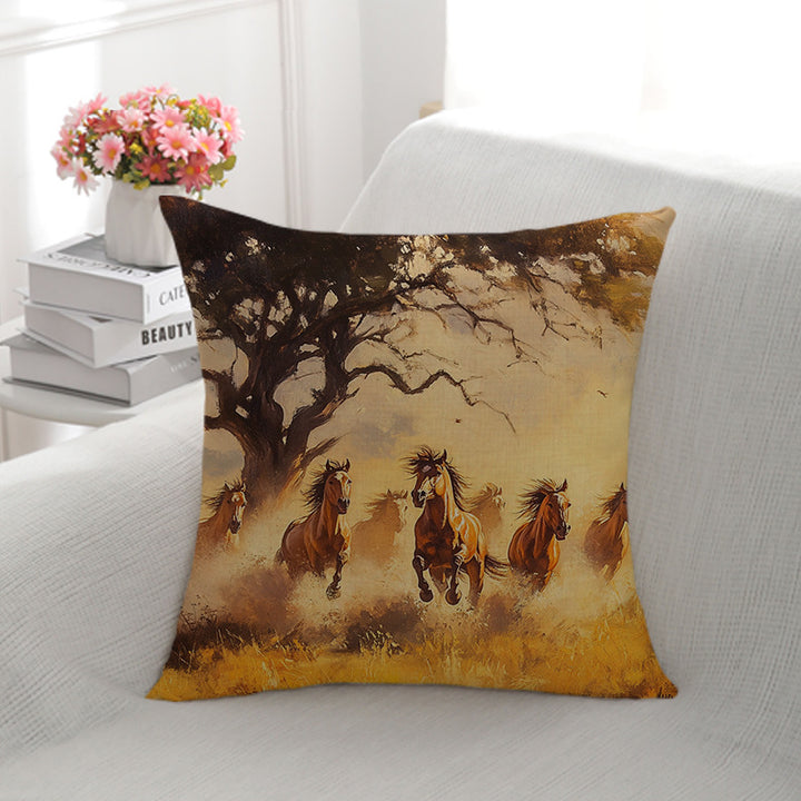 Artistic Animal Illustration Pillow