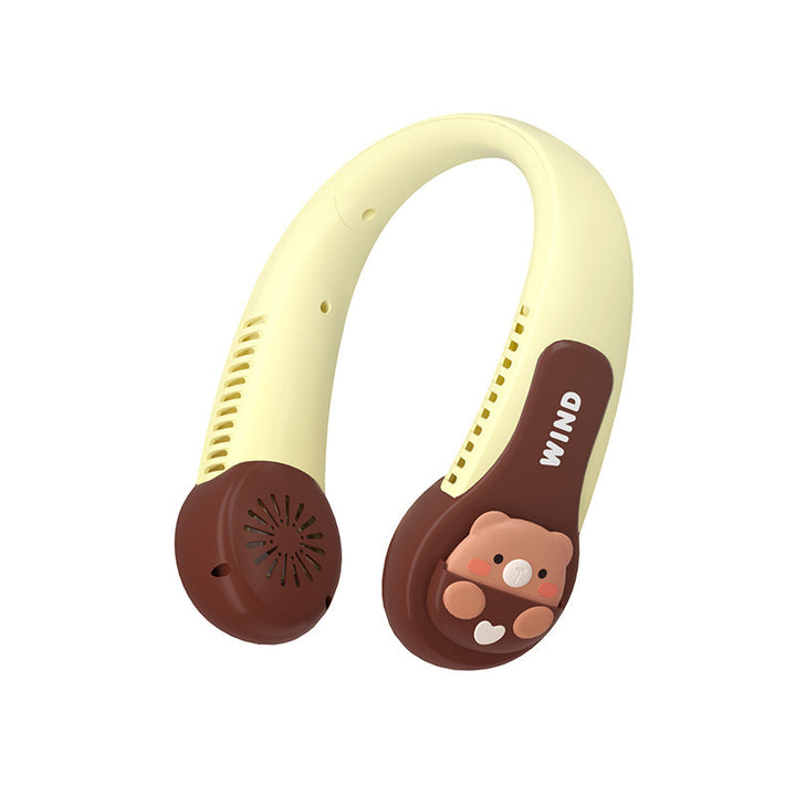 Women Portable Neck Fan with Cute Animal Design Stornfield