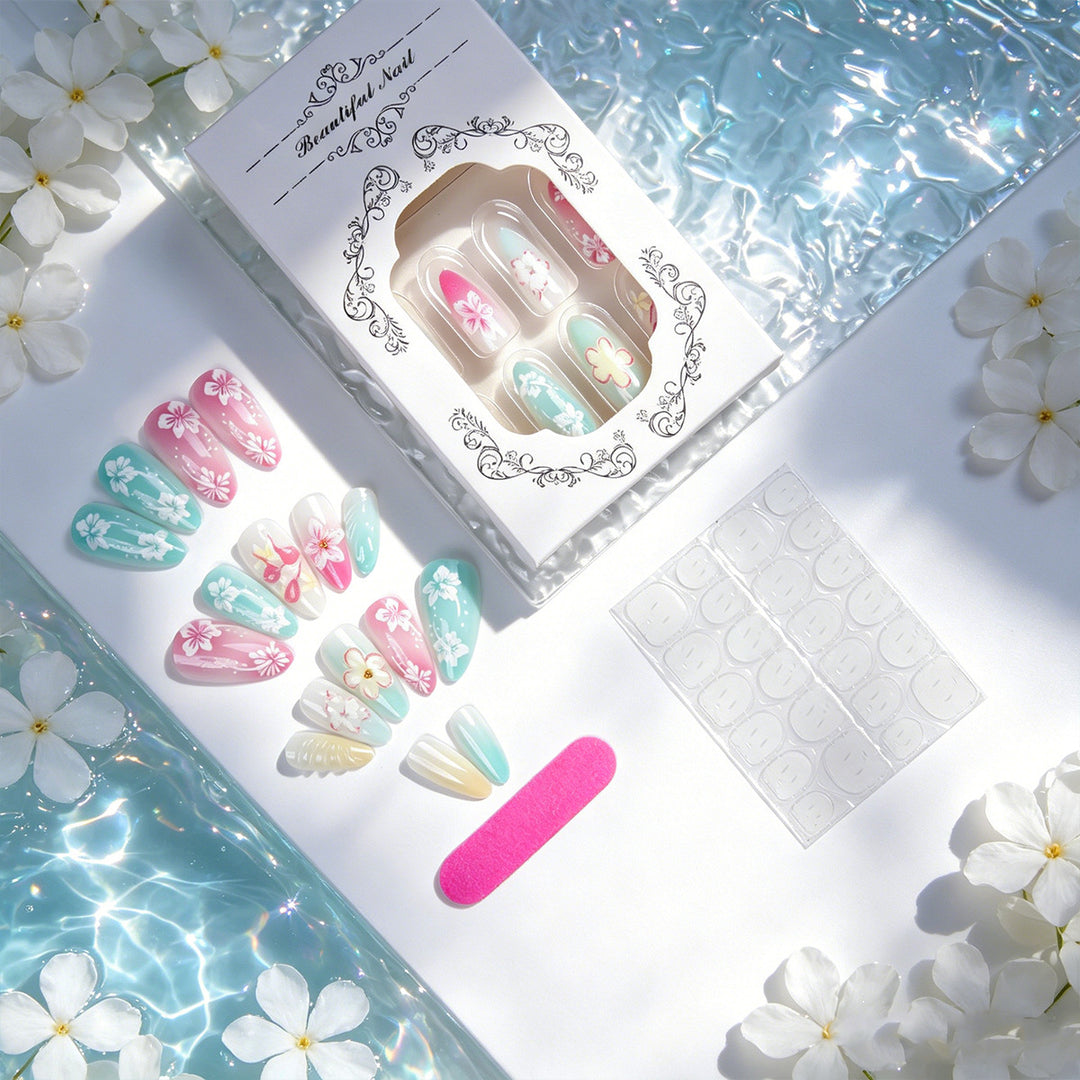 Elegant Art Nail Collection with Floral Motifs Stornfield