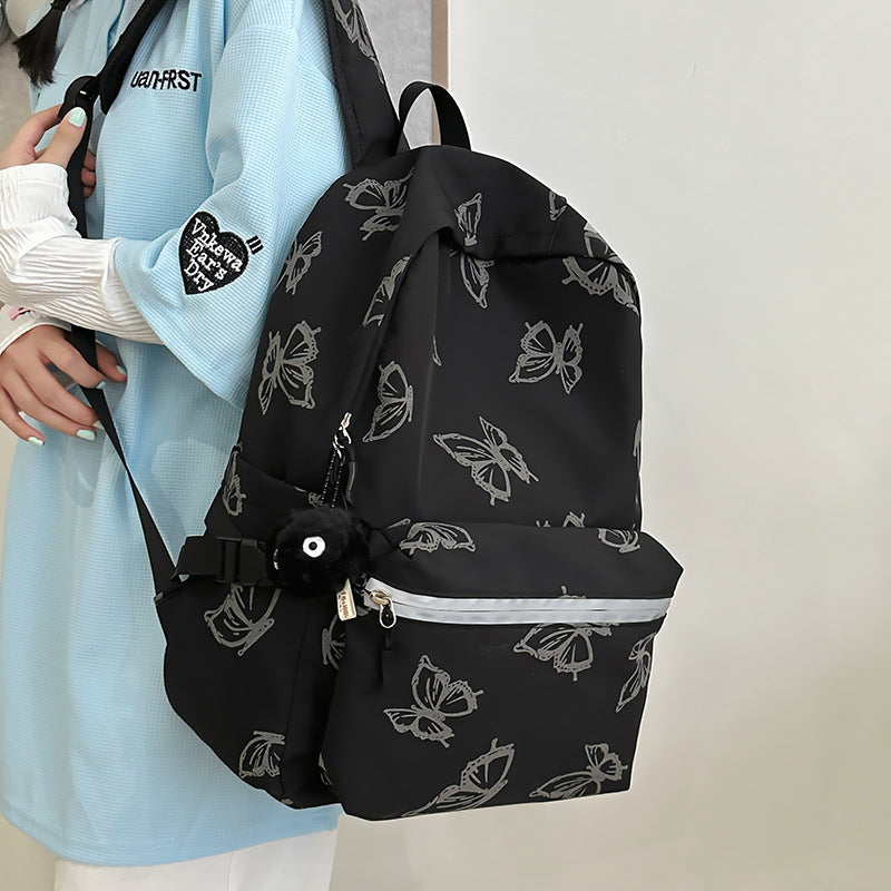 Stylish Butterfly Print Backpack Stornfield