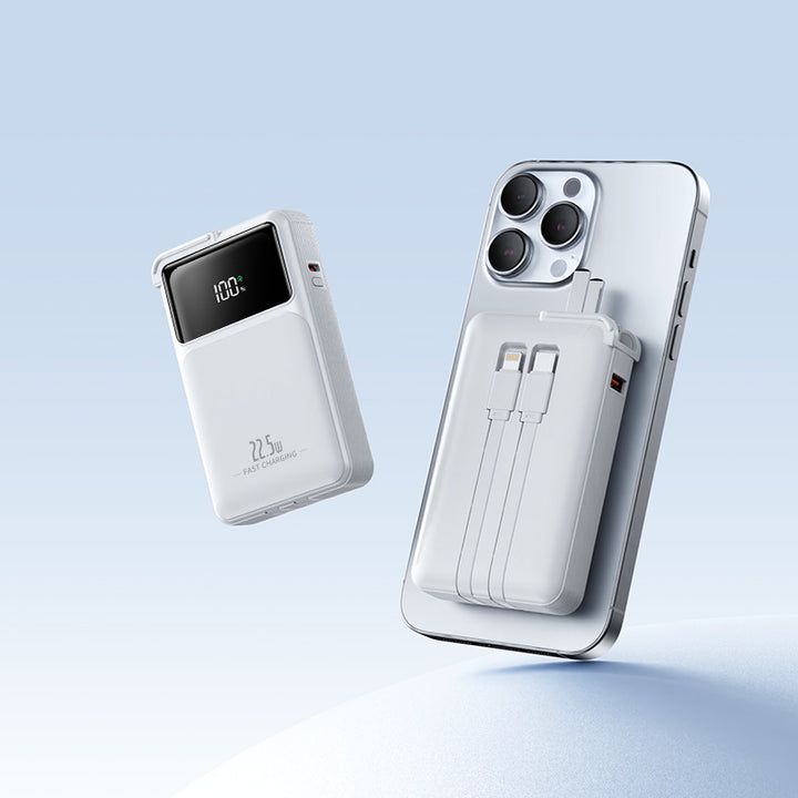 Compact power bank with integrated charger Stornfield