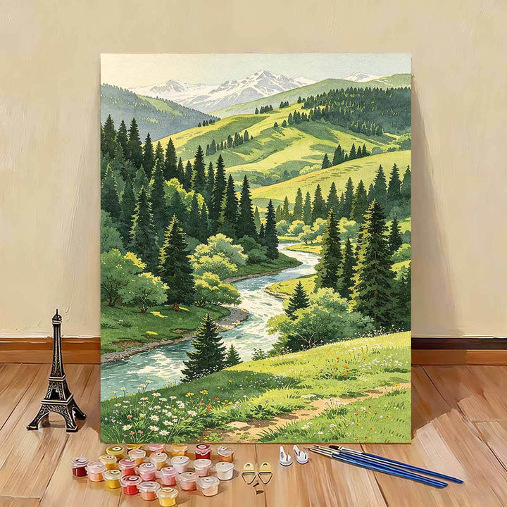 Scenic Nature Landscape Paint by Numbers Kit Stornfield