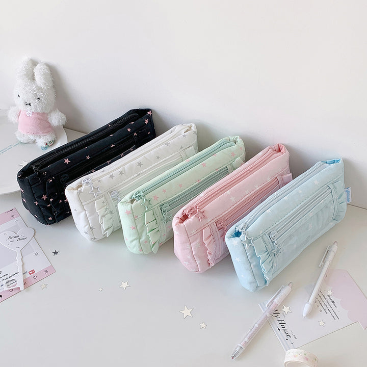 Star Pattern Pencil Pouch