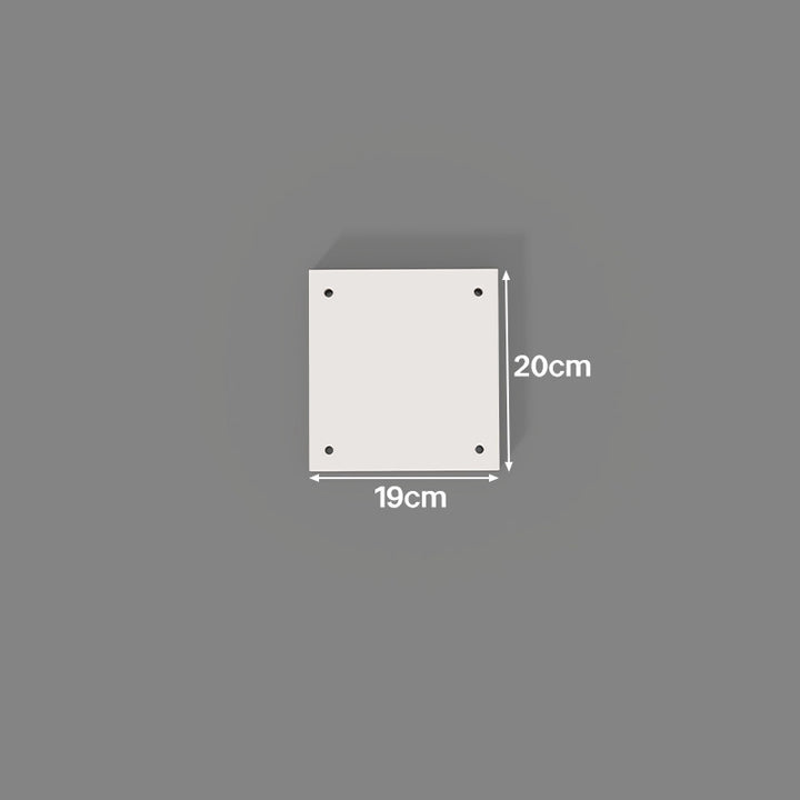 Heavy-Duty Square Mounting Cover Plate with Four Corner Fastener Holes