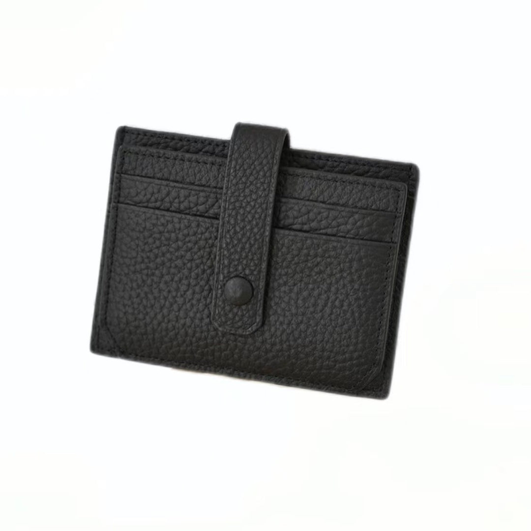 Textured Leather Card Holder Stornfield