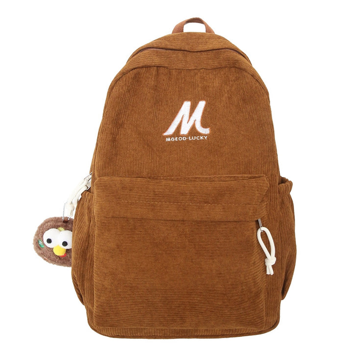 Casual Plush Textured School Backpack Stornfield