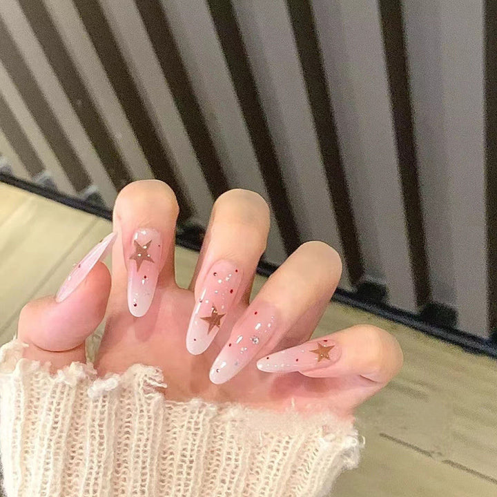 Glittering Star Nail Art Stornfield