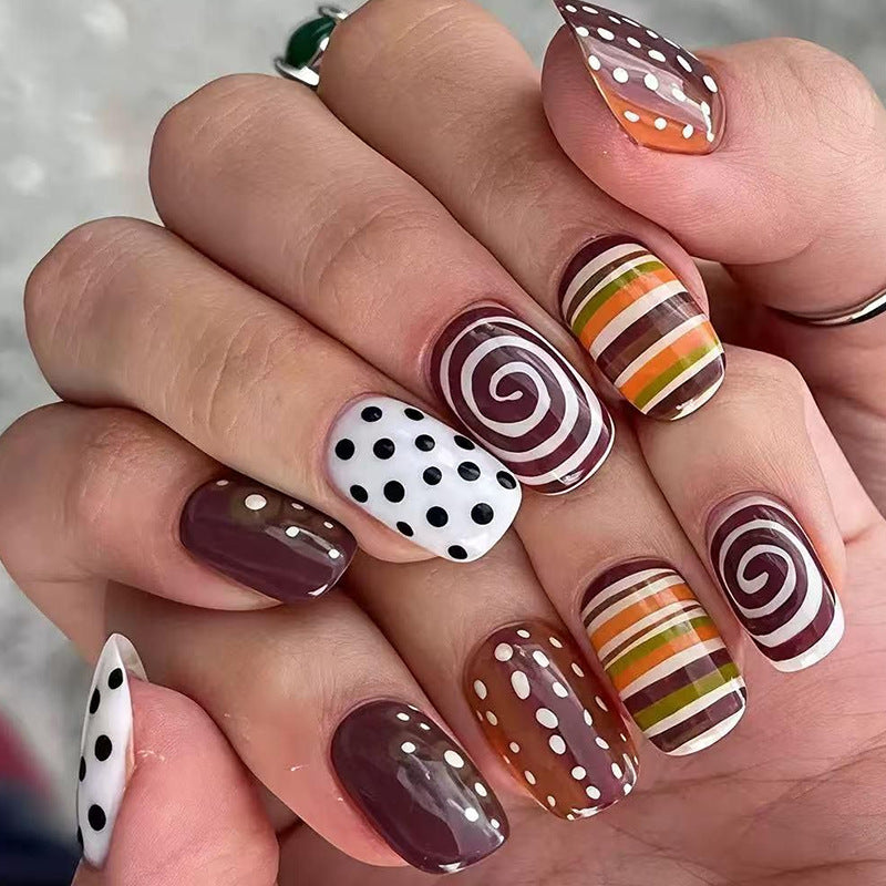 Artistic Patterned Nail Art Enhancements Stornfield