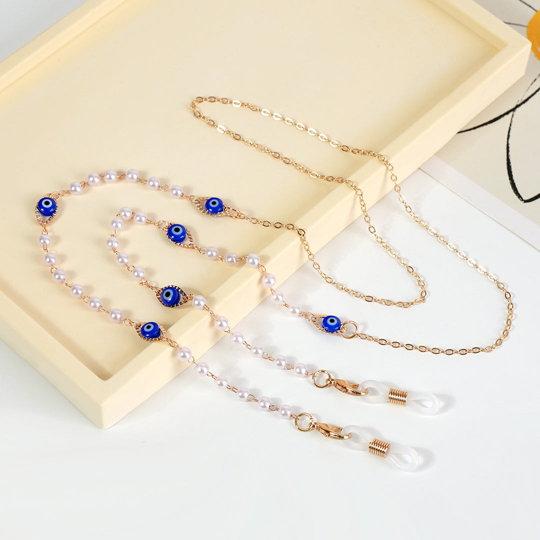 Luxurious Crystal-Embellished Eyewear Chain Stornfield