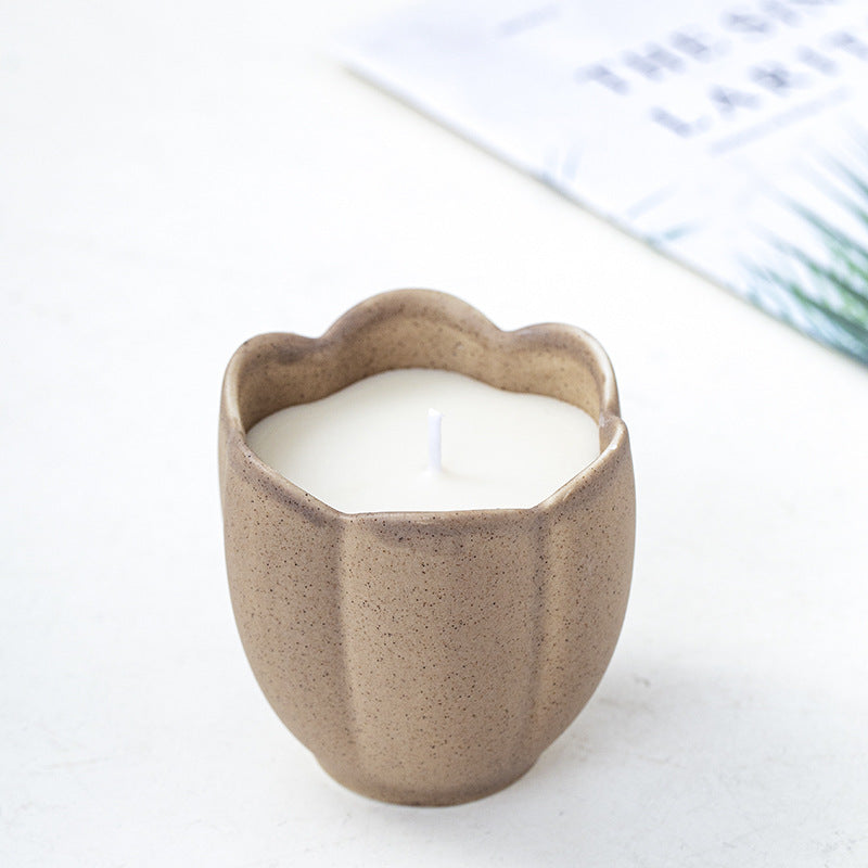 Decorative Organic Ceramic Candle Holder Stornfeild