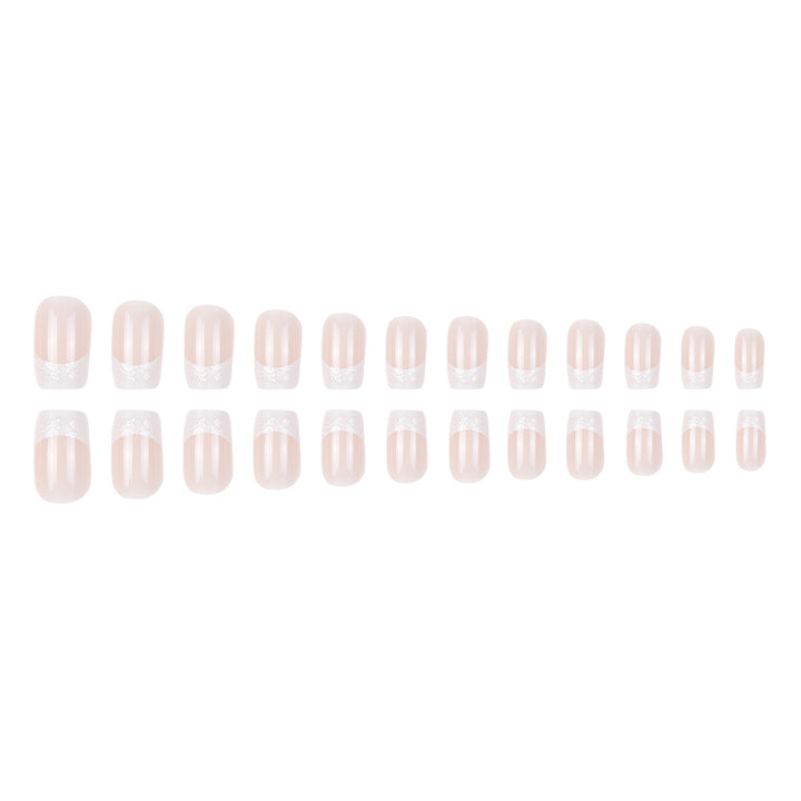 Elegant French Tip Press-On Nails Stornfield 1789085678