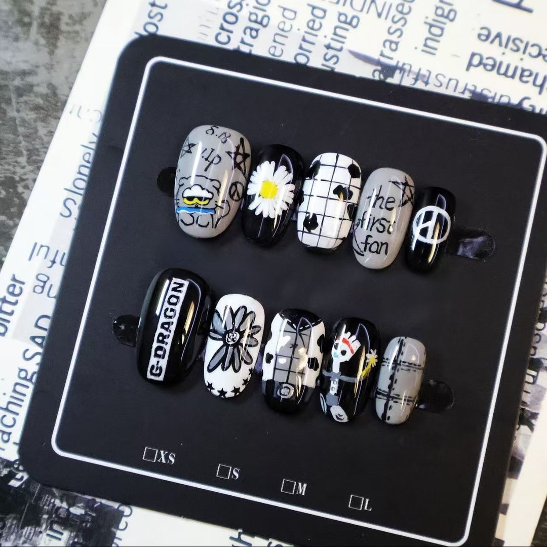 Artistic Press-On Nail Set Stornfield