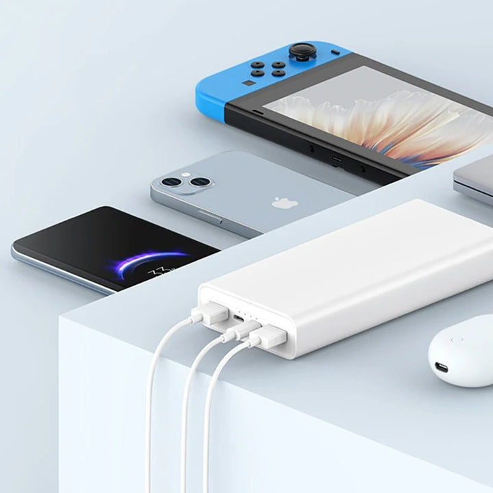 High-capacity twenty thousand mAh portable power bank with dual USB-A and USB-C fast charge ports Stornfield