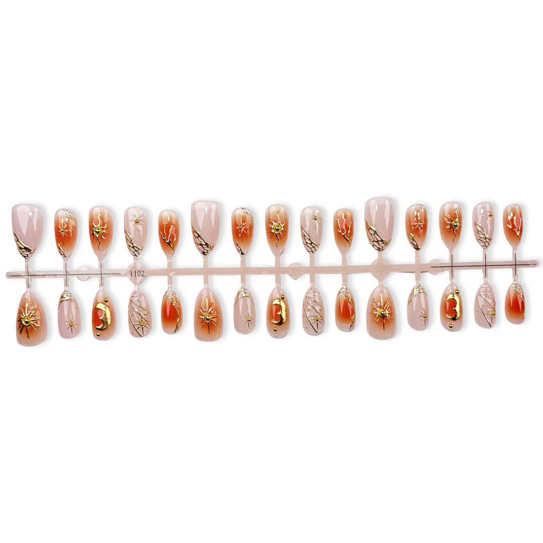 Decorative Press-On Nail Art Set 1790746065