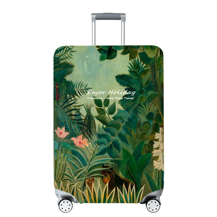 Unisex Hard Shell Travel Suitcase with Creative Travel Motif Stornfield