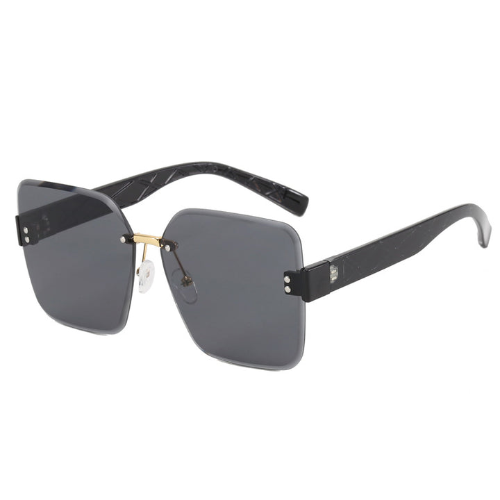 Women oversized square sunglasses with fashionable decor Stornfield