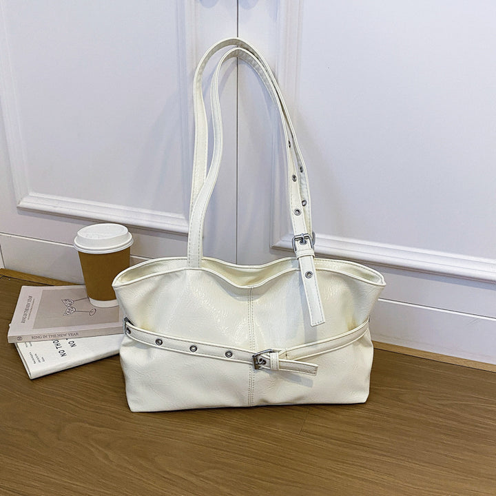 Glossy Patent Leather Tote Bag