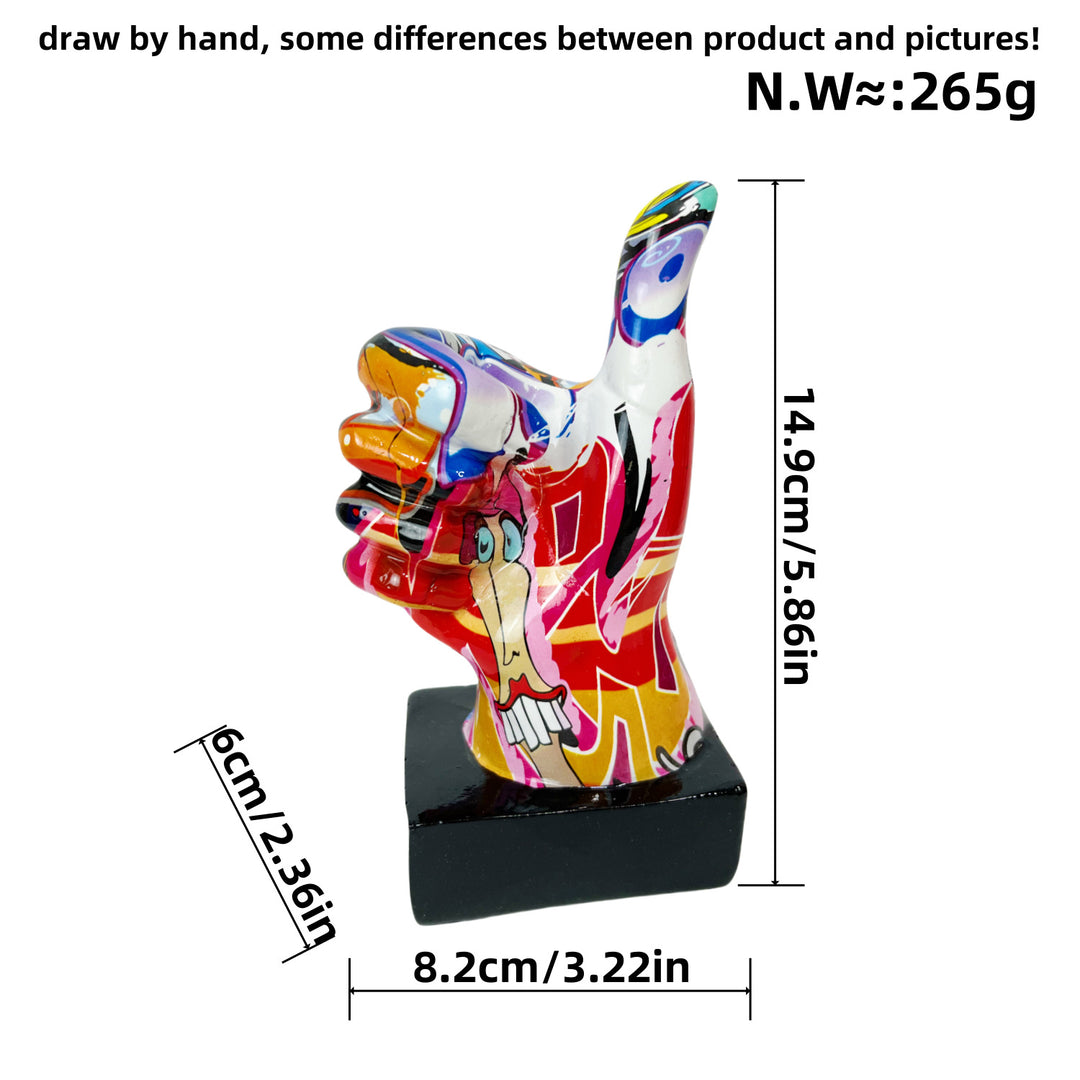 Stylish hand sculptures with colorful design Stornfield