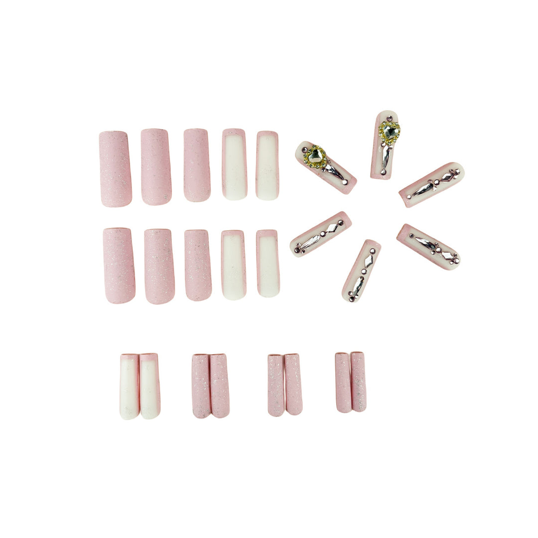 Glamorous Rhinestone-Embellished Nail Extensions Stornfield
