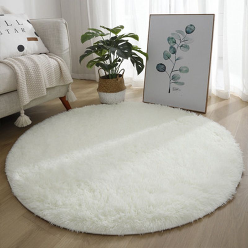 Plush Round Area Rug