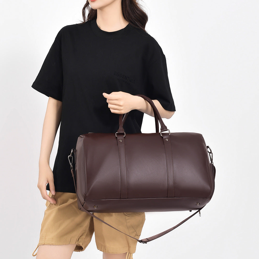Premium Leather Travel Duffel Bag Stornfield
