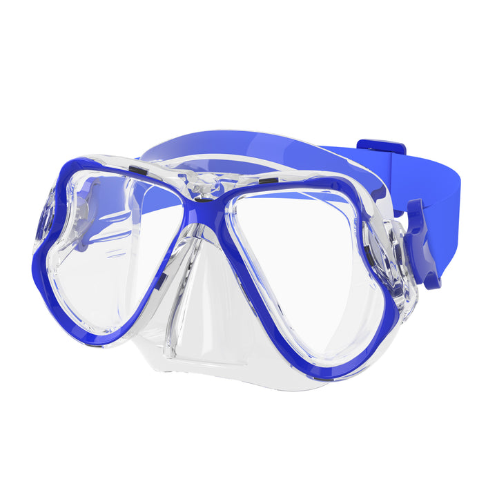 High-quality diving mask with flexible silicone rim and wide field of view Stornfield