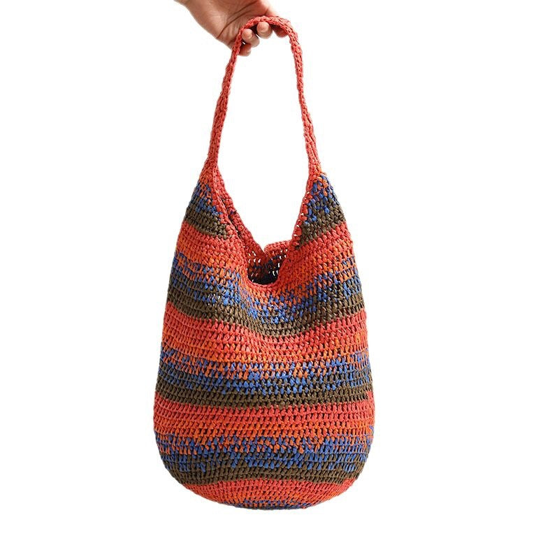 Handcrafted Casual Shoulder Bag Made of Braided Material Stornfield