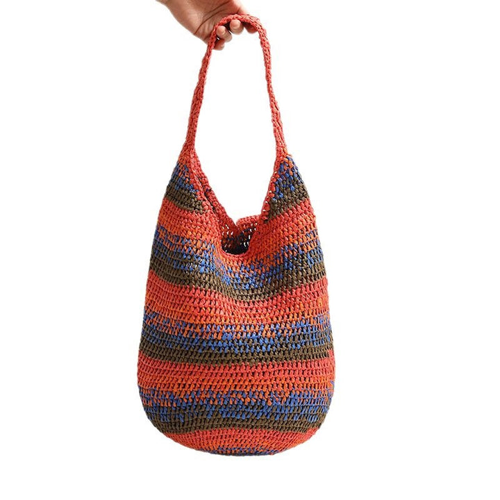 Handcrafted Casual Shoulder Bag Made of Braided Material Stornfield