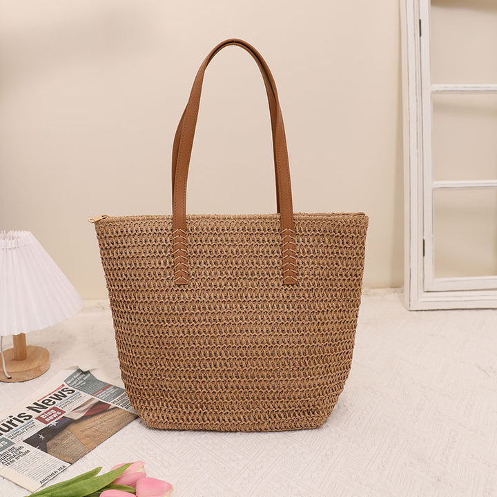 Elegant Bast bag with High-Quality Leather Handles Stornfield