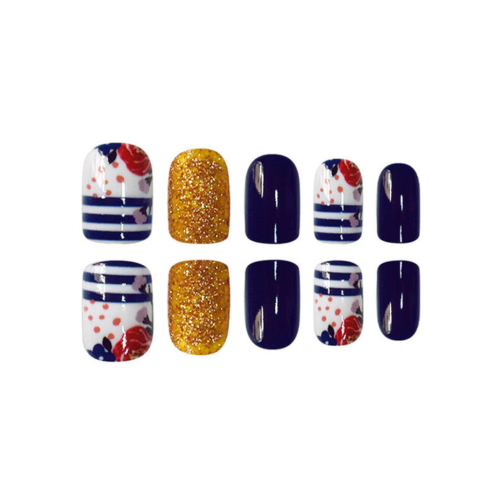 Decorative Floral Press-On Nail Set Stornfield 1787913909