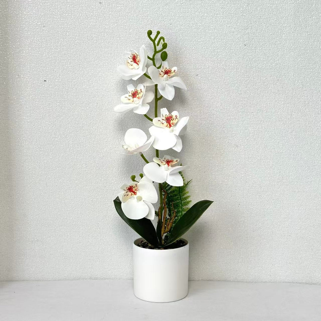 Artificial Orchid Centerpiece for Home Decor and Tabletop Display