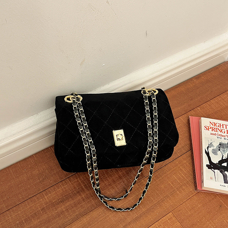 Quilted Velvet Evening Bag