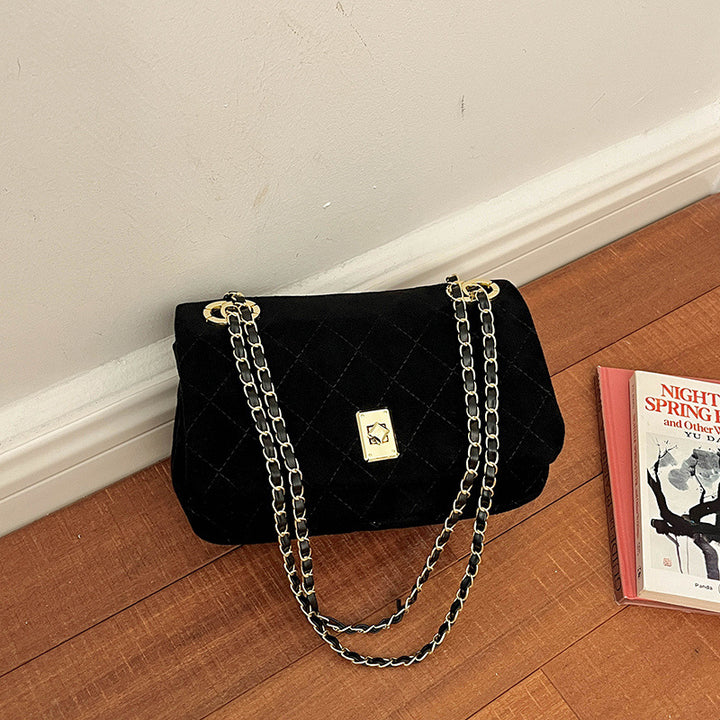 Quilted Velvet Evening Bag
