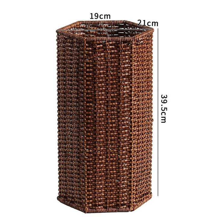 Tall Decorative Wicker Waste Bin Stornfield