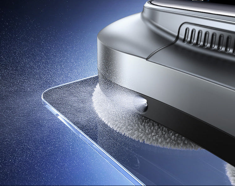 Ultrasonic Mist Automatic Window Cleaning Robot with Remote Control UPS Safety and Thin Profile Stornfield