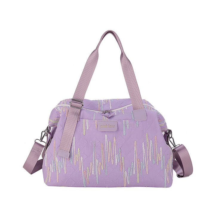 Chic Textured Travel Duffle Bag Stornfield