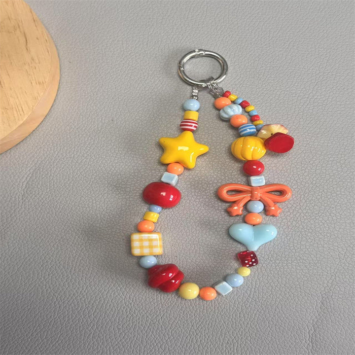 Playful Beaded Charm Keychain Stornfield 1790134757