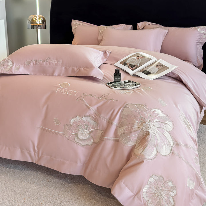 Elegant Embroidered Duvet Cover Set