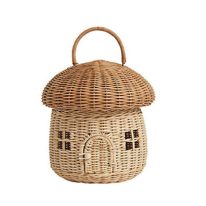 Fun Mushroom-Shaped Woven Storage Basket Stornfield
