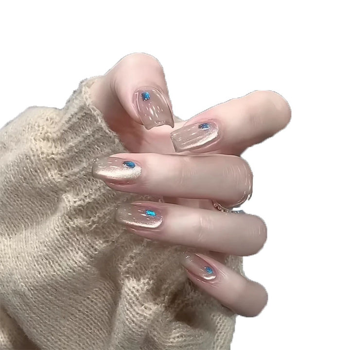 Glittery Nail Art Extensions