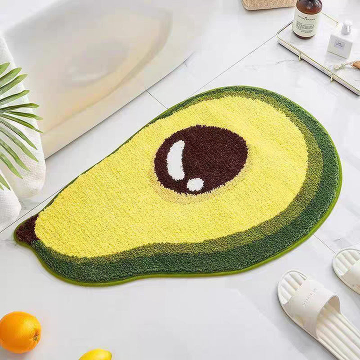 Avocado Shape Plush Bath Mat
