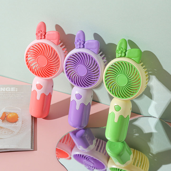 Unisex Cartoon Hand Fan with Cute Animal Design Stornfield