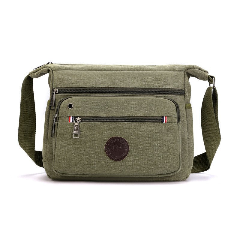 Multi-Functional Canvas Messenger Bag