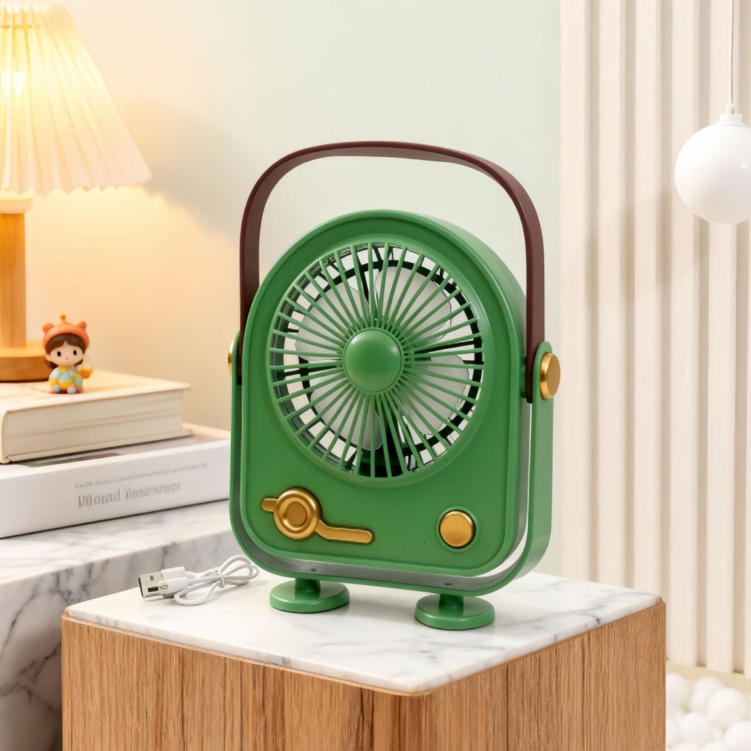 Ladies Portable Mini Fan in Retro Design Stornfield