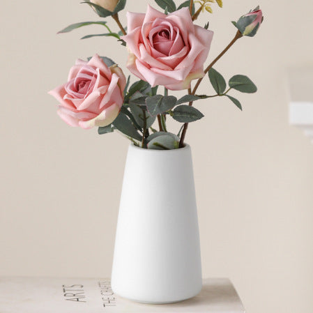 Modern Cone-Shaped Ceramic Flower Vase