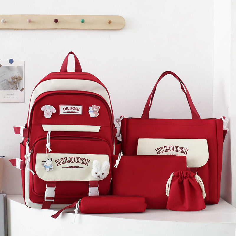 Multi-Purpose School Backpack and Tote Bag Set Stornfield