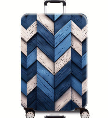 Women Hard Shell Suitcase with Modern Wood Pattern Stornfield