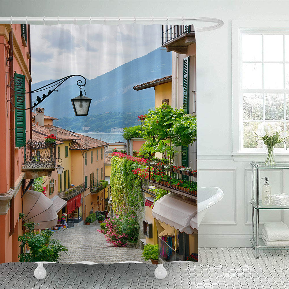 Floral Lane-Inspired Shower Curtain Stornfield