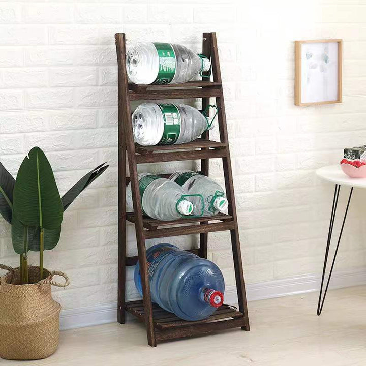 Multi-Tiered Wooden Ladder Shelf Stornfield