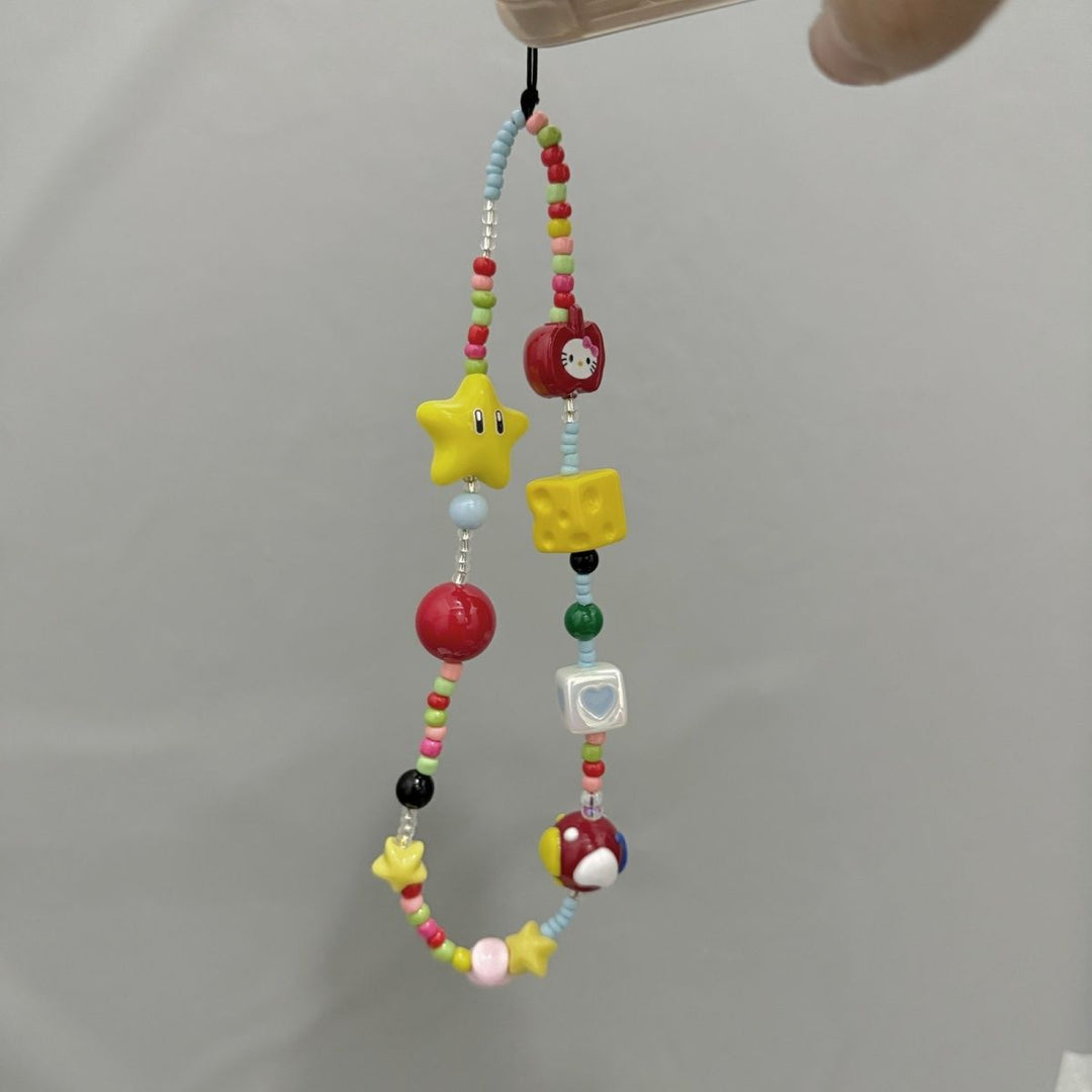 Playful Beaded Charm Phone Holder Stornfield